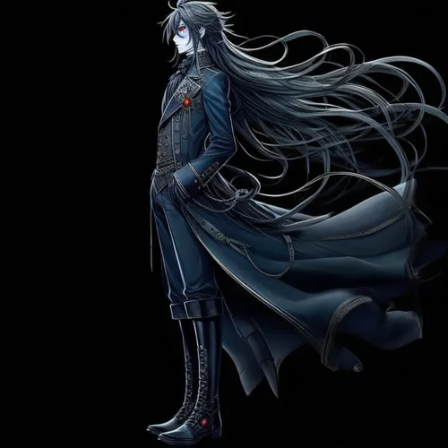 Character,Animation,Long black hair,Spirithost,Necromancer