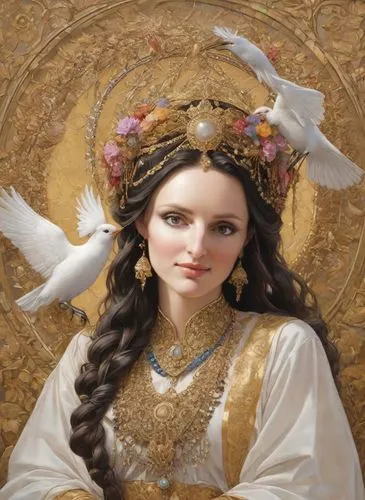 baroque angel,frigga,guinevere,the angel with the veronica veil,dove of peace,the prophet mary