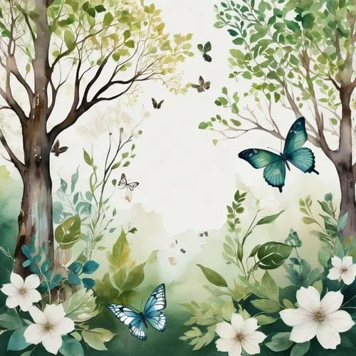 butterfly background,watercolor floral background,watercolor background,butterflies,springtime background,spring background,chasing butterflies,floral background,blue butterfly background,moths and butterflies,spring leaf background,butterfly green,japanese floral background,butterfly floral,white butterflies,butterfly day,blue butterflies,flower and bird illustration,ulysses butterfly,flower background,Conceptual Art,Fantasy,Fantasy 22