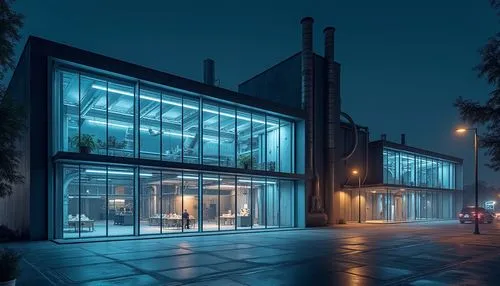 fabrika,aqua studio,glass facade,industrial building,glass building,fabrik,kunstverein,konsthall,maschinenfabrik,mvrdv,glass facades,car showroom,akademie,modern building,biozentrum,lofts,showrooms,arkitekter,waggonfabrik,storefront,Photography,General,Realistic