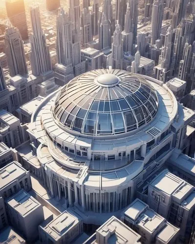 arcology,musical dome,futuristic architecture,metropolis,megastructure,skydome,stadium falcon,kingdome,oscorp,megacorporation,bundestag,europacorp,safdie,megaprojects,cybercity,coruscant,megacorporations,astrodome,megaproject,unbuilt,Illustration,Vector,Vector 16