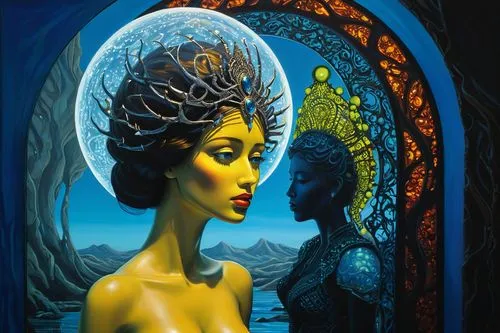 mirror of souls,secret garden of venus,magic mirror,african art,mirror image,the mirror,fantasy art,shamanic,capricorn mother and child,oil painting on canvas,somtum,mother earth,hare krishna,fractals art,horn of amaltheia,meridians,tour to the sirens,shamanism,tantra,solar plexus chakra,Photography,Artistic Photography,Artistic Photography 10