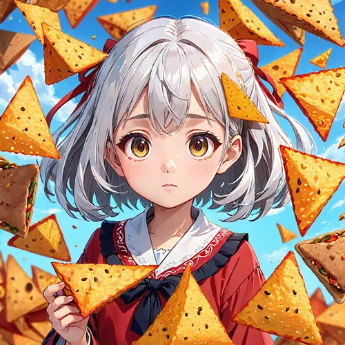 triangles background,tortilla chip,nachos,triangle ruler,pizza chips,corn chip,triangles,piko,potato chip,crisp bread,diamond background,potato chips,chips,nori,witch's hat icon,leaf background,autumn icon,slices,edit icon,puri,Anime,Anime,Traditional