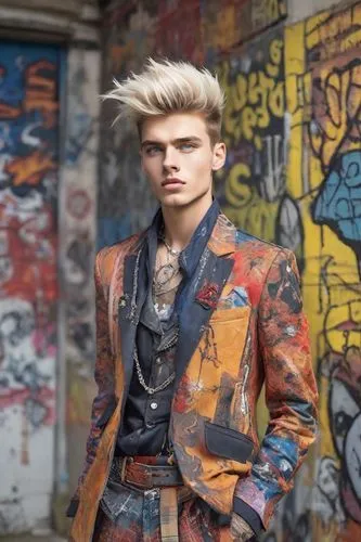 model headshot，Men's Fashion，
Punk Royalty,pompadour,young model istanbul,street fashion,streampunk,fashion street,mohawk hairstyle,men's wear,punk design,male model,punk,frock coat,labyrinth,shoredit