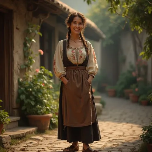 dirndl,country dress,innkeeper,folk costume,milkmaid,nelisse,belle,kirtle,girl in a historic way,fanciulla,liesl,fraulein,hanbok,girl in a long dress,townsfolk,zoetebier,demelza,countrywomen,countrywoman,filipiniana,Photography,General,Realistic