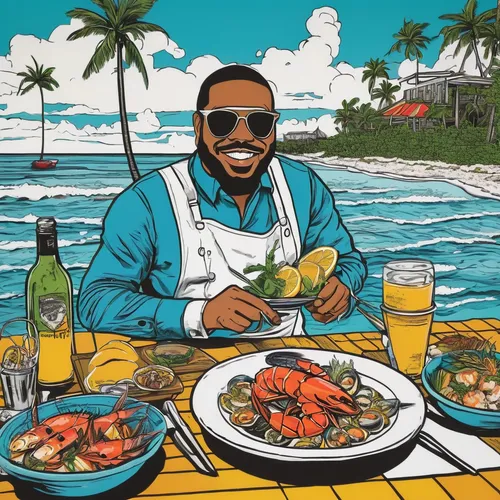 crab cake,sea foods,sea food,seafood platter,hawaiian food,jamaican food,black pepper crab,sauceboat,vector illustration,paella,bahian cuisine,seafood,cooking book cover,puerto rican cuisine,mofongo,atlantic grill,two-handled sauceboat,placemat,crab boil,wild rice,Conceptual Art,Graffiti Art,Graffiti Art 01