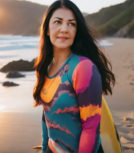 A woman with long black hair, dark brown eyes, and natural makeup,vietnamese woman,asian woman,moana,mari makinami,mulan,wellness coach,yogananda,surya namaste,sprint woman,qi gong,bjork,pachamama,khu