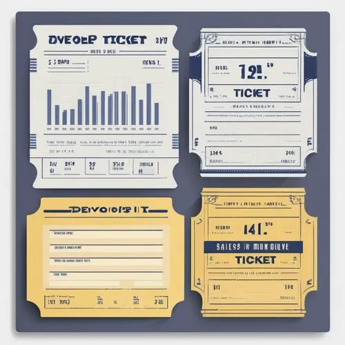 Develop a ticket template for a sales inquiry,drink ticket,ticket roll,online ticket,ticket,entry tickets,tickets,invoice,expenses management,cheque guarantee card,data sheets,christmas ticket,postal 