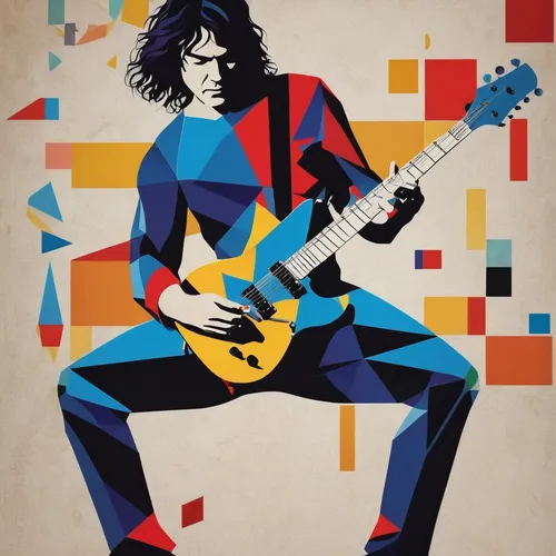 painted guitar,ac dc,pop art style,slash,vector graphic,jazz guitarist,cool pop art,electric guitar,rock,70's icon,mick,rock 'n' roll,vector illustration,guitarist,vector art,rock and roll,popart,guitar player,the guitar,gibson,Art,Artistic Painting,Artistic Painting 43