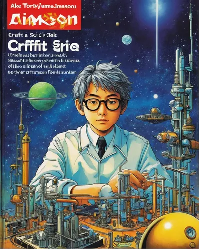 Craft a sci-fi tale in which Alex Jamieson, a brilliant scientist, invents a groundbreaking technology that changes the world.,science fiction,science book,sci fiction illustration,science-fiction,cra