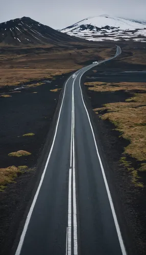 winding roads,eastern iceland,road to nowhere,long road,winding road,icelanders,open road,the road,roads,iceland,road,mountain highway,road of the impossible,road forgotten,empty road,fork in the road,paved,road marking,mountain road,vanishing point,Conceptual Art,Oil color,Oil Color 13