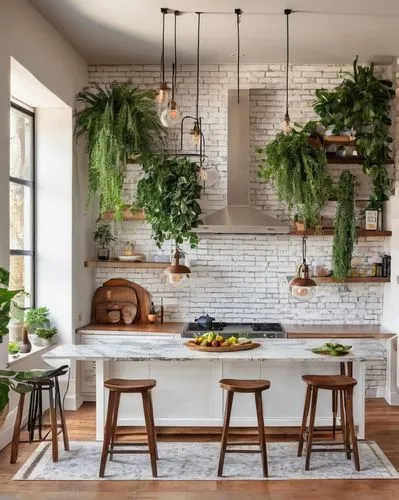 houseplants,house plants,hanging plants,tile kitchen,vintage kitchen,hanging geraniums,modern decor,scandinavian style,kitchen remodel,kitchen interior,kitchen design,contemporary decor,philodendron,chefs kitchen,houseplant,limewood,potted plants,decors,decorates,modern kitchen interior,Unique,Design,Knolling