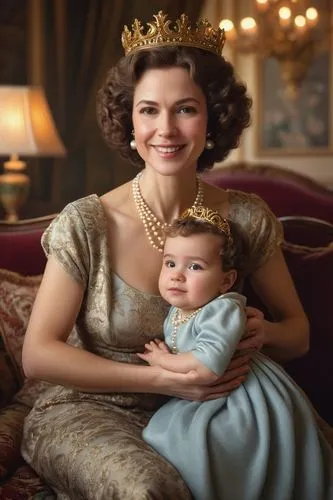 queen anne,cepora judith,princess sofia,monarchy,brazilian monarchy,swedish crown,angelica,aubrietien,the crown,elizabeth ii,godmother,stepmother,capricorn mother and child,crown render,cinderella,queen s,queen crown,downton abbey,diademhäher,baby with mom,Illustration,Retro,Retro 09