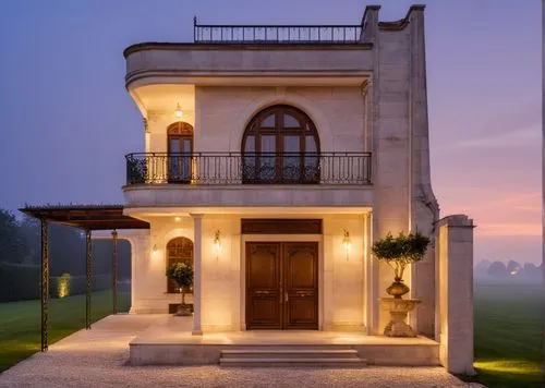 a two story house has a lot of windows,beautiful home,villa,bahria,private house,palladian,persian architecture,Photography,General,Realistic