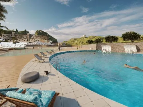 casa fuster hotel,roof top pool,infinity swimming pool,therme,piscine,outdoor pool,grand hotel europe,swimming pool,villefranche,hotel riviera,sveti stefan,tropea,montferrat,montecarlo,dug-out pool,th