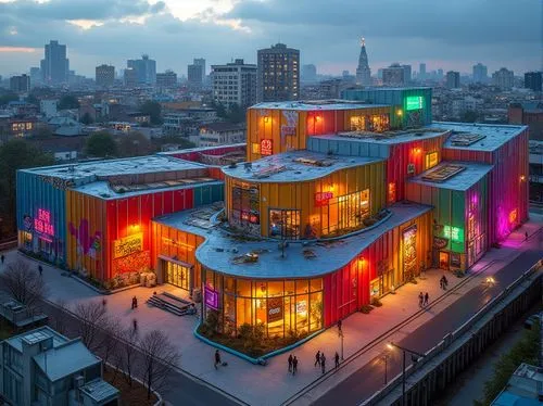 mvrdv,koolhaas,zwirner,ocad,kimmelman,chile house,museumsquartier,artscience museum,shipping containers,adjaye,yotel,shulman,tschumi,fotomuseum,nyu,paolozzi,gensler,schomburg,melkweg,vpro,Photography,General,Realistic