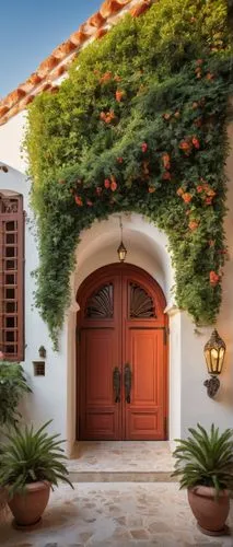 garden door,entryway,front door,palmilla,entryways,house entrance,greek island door,door wreath,doorways,hacienda,casa,bougainvilleans,bougainvilleas,santa barbara,homeadvisor,casitas,exterior decoration,the threshold of the house,beautiful home,doorsteps,Art,Artistic Painting,Artistic Painting 20