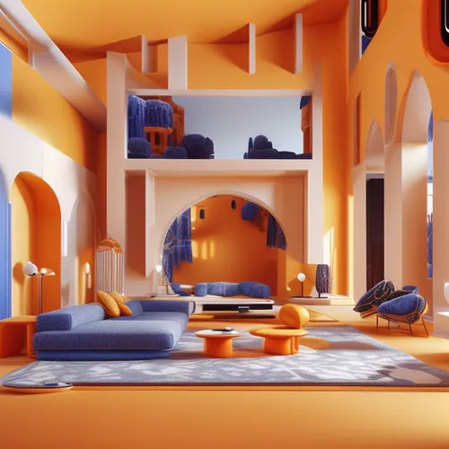 3d render,aperol,cinema 4d,3d rendered,terracotta,orange,material test,render,rust-orange,blender,terracotta tiles,pieces of orange,3d rendering,an apartment,b3d,fractal environment,low poly,low-poly,3d fantasy,oranges