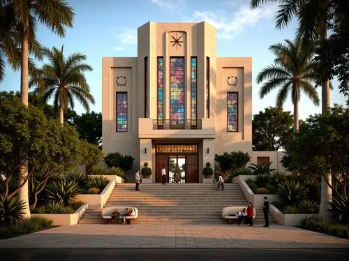 art deco,university al-azhar,fiu,bhawan,ucv,mcnay,tropico,auc,wolfsonian,sapienza,caltech,lmu,3d rendering,house of prayer,beverly hills hotel,uanl,megachurch,al nahyan grand mosque,music conservatory,universitarios