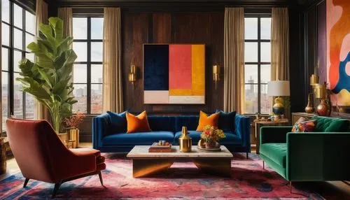 mid century modern,kimpton,apartment lounge,contemporary decor,interior decor,modern decor,maximalism,sitting room,bohemian art,interior design,livingroom,living room,an apartment,minotti,gansevoort,interior decoration,andaz,berkus,interiors,anthropologie,Art,Artistic Painting,Artistic Painting 40