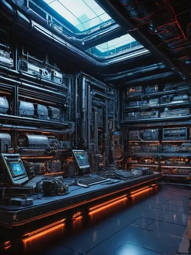 spaceship interior,arktika,computer room,nostromo,data center,mining facility,the server room,manufactory,sulaco,sector,ufo interior,research station,engine room,cyberia,undock,instrumentarium,mailroom,cyberview,cybersmith,datacenter,Conceptual Art,Daily,Daily 09