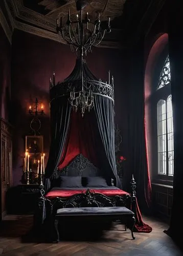 four poster,four-poster,ornate room,a dark room,bedroom,the throne,dark gothic mood,canopy bed,dracula's birthplace,sleeping room,danish room,dracula,throne,dracula castle,wade rooms,great room,gothic style,abandoned room,children's bedroom,fairy tale castle sigmaringen,Conceptual Art,Daily,Daily 11