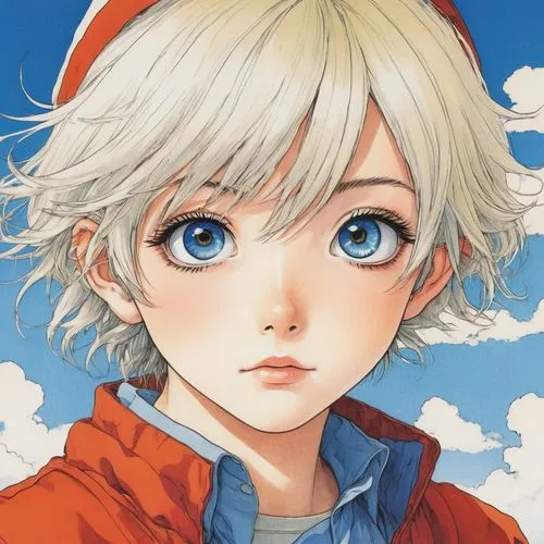 Illustrate anime eyes full of innocence and curiosity.,darjeeling,haruko,ann,kumo,killua,akira,minako,finnian,michio,junpei,yakov,albert,sakamaki,haruno,eiji,kamille,cloud,nanako,minmei,katsuki,Illust