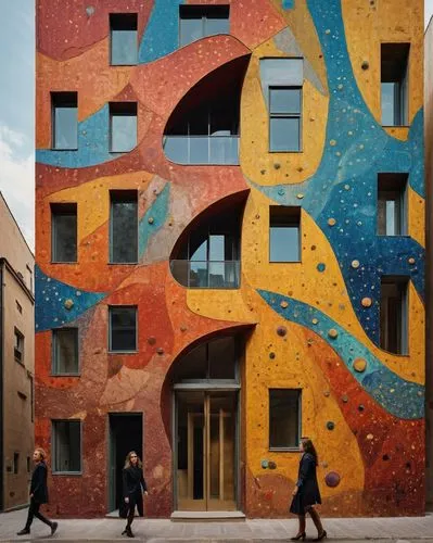 colorful facade,mixed-use,facade panels,urban design,cubic house,athens art school,building honeycomb,facade painting,apartment building,beautiful buildings,hotel w barcelona,kirrarchitecture,milano,a