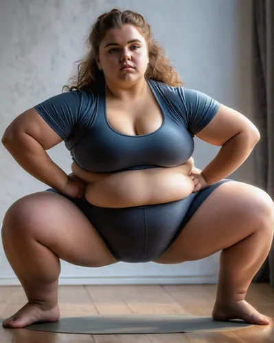 plus-size model,plus-size,fat,gordita,plus-sized,fatayer,cellulite,sumo wrestler,keto,yoga,yoga pant,squat position,big,fitness model,female model,surya namaste,athletic body,women's health,yoga pose,weight loss,Photography,General,Natural