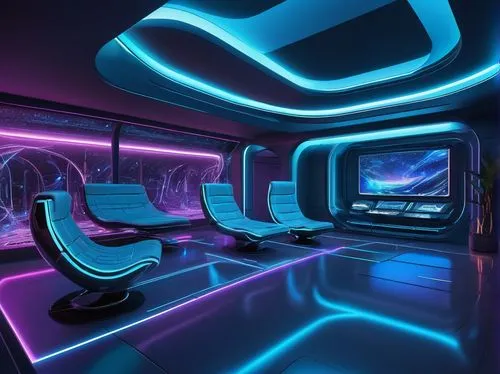 spaceship interior,ufo interior,spaceship space,futuristic landscape,futuristic,sky space concept,futuristic art museum,computer room,spaceship,spaceliner,80's design,spaceland,tron,scifi,compartment,drivespace,neon coffee,3d car wallpaper,cinema 4d,nightclub,Illustration,American Style,American Style 03