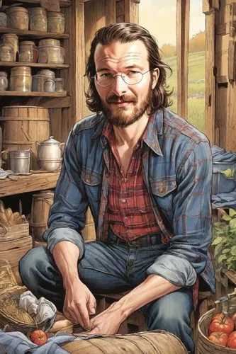 chief cook,permaculture,picking vegetables in early spring,southern cooking,farmer,rustic potato,artist portrait,western food,jobs,berger picard,lincoln blackwood,farmer's salad,country potatoes,steve