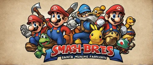 super mario brothers,mario bros,game illustration,cd cover,smarties,game characters,toadstools,dwarfs,massively multiplayer online role-playing game,maties,logo header,android game,party banner,super mario,characters,kart racing,png image,dwarves,cover,action-adventure game,Illustration,Paper based,Paper Based 29