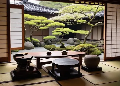 japanese-style room,ryokan,tea ceremony,teahouse,teahouses,japanese zen garden,japanese garden ornament,zen garden,japanese tea,ryokans,japan garden,japanese art,japon,yinzhen,japanese garden,chanoyu,heian,tea zen,shoin,japanese style,Illustration,Black and White,Black and White 26