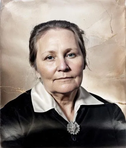 an older woman wearing a black blouse and necklace,agneta,kaczynska,grankovskaya,portrait of christi,risberg,chukovskaya