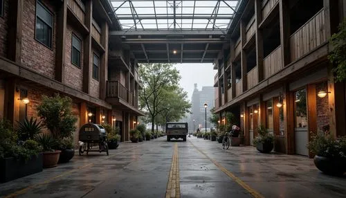 gastown,backlot,motomachi,eveleigh,shockoe,lofts,stumptown,dogpatch,old linden alley,azabu,laneways,breezeway,heathman,gulch,transbay,marunouchi,packinghouse,loading dock,rainy day,rainy