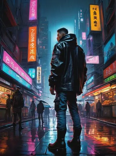 cyberpunk,shinjuku,pedestrian,tokyo,walking in the rain,world digital painting,tokyo city,dystopian,hk,hong kong,shibuya,kowloon,taipei,sci fiction illustration,futuristic,cityscape,dystopia,walking man,would a background,tokyo ¡¡,Conceptual Art,Sci-Fi,Sci-Fi 21