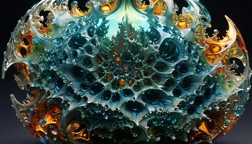 glass sphere,mandelbulb,crystal egg,arkenstone,elemental,glass ornament,apophysis,agate,geode,pilgrim shell,fractals art,fractalius,radiolarian,fire mandala,topaz,glass ball,glass orb,ice planet,fire ring,frost bubble,Illustration,Realistic Fantasy,Realistic Fantasy 25