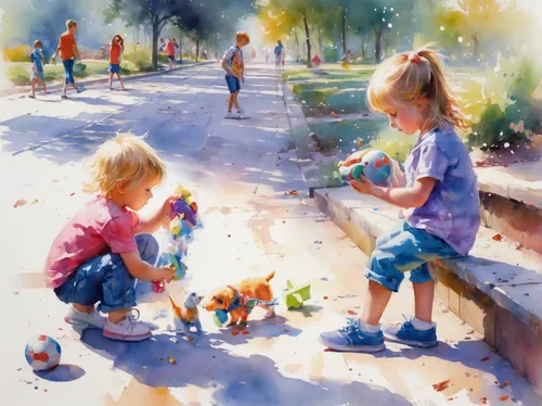 children drawing,girl and boy outdoor,watercolor painting,children playing,children studying,walk with the children,watercolor,chalk drawing,watercolor paint,flower painting,kids illustration,children learning,little girls walking,children play,little boy and girl,oil painting,art painting,child in park,happy children playing in the forest,oil painting on canvas,Conceptual Art,Oil color,Oil Color 03