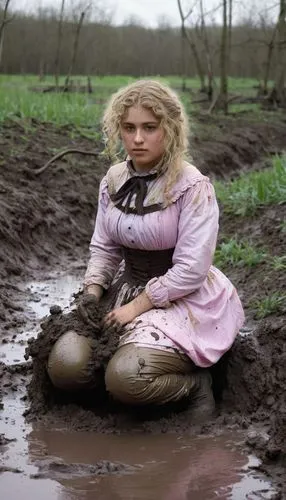 woman at the well,the blonde in the river,mud lark,mud,countrywomen,farm girl,woman holding pie,milkmaids,washerwoman,mudhole,picking vegetables in early spring,muddler,wellies,countrywoman,female worker,girl in the garden,woman with ice-cream,mudbath,shepherdess,farmer,Photography,Black and white photography,Black and White Photography 15