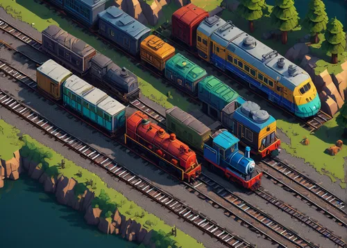 merchant train,container train,freight trains,rail transport,block train,trains,stacked containers,rail traffic,goods wagons,railroads,cargo containers,railway rails,through-freight train,railway tracks,containers,goods train,diesel train,inland port,railway,train track,Illustration,Realistic Fantasy,Realistic Fantasy 25