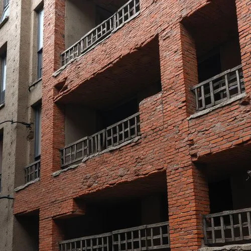 block balcony,tenements,brickwork,balconies,balcones,apartment block,habitaciones,granjas,apartment blocks,granaries,condominia,multistory,facades,apartment buildings,blocks of houses,red bricks,lofts,apartment building,tacheles,tenement,Photography,General,Realistic