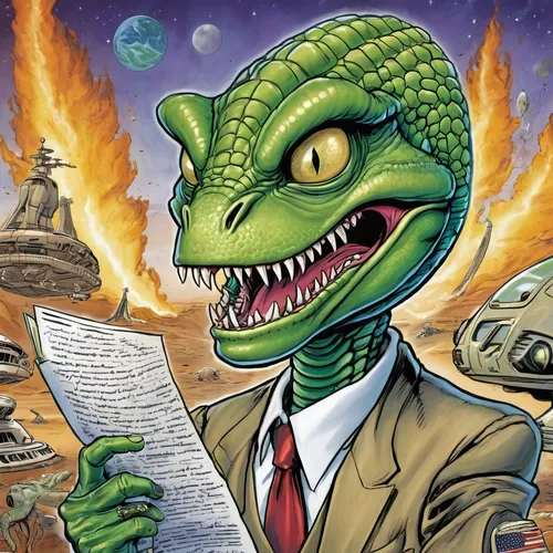 reptilians,reptilian,sci fiction illustration,extraterrestrial life,saurian,reptile,reptillian,science-fiction,mission to mars,science fiction,alien invasion,landmannahellir,extraterrestrial,trex,dune 45,aligator,c64,background image,palaeontology,paleontology,Illustration,Abstract Fantasy,Abstract Fantasy 23