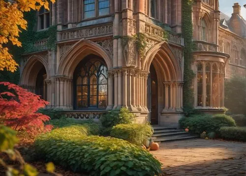 balliol,oxford,cambridge,yale university,victorian,yale,uob,washu,tulane,uw,kykuit,uiuc,harlaxton,westonbirt,princeton,victorian house,autumn light,brympton,kiddingly,chrobry,Illustration,Abstract Fantasy,Abstract Fantasy 13