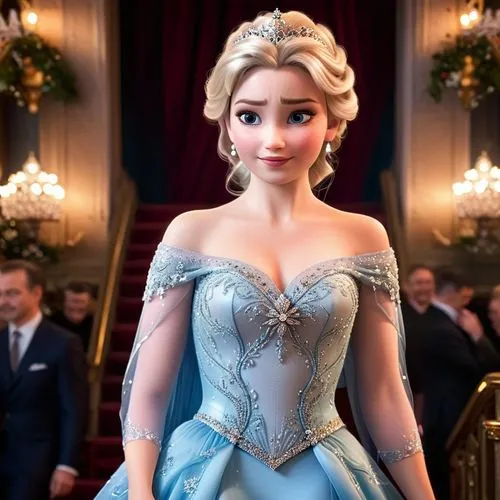 Walt Disney Pictures

Frozen ( Kinofilm CGI serie )

Königin Elsa ( Frozen )

Sie geht die stufen einer Treppe zum Königlichem Ballsaal hinunter,elsa,cinderella,the snow queen,rapunzel,princess sofia,