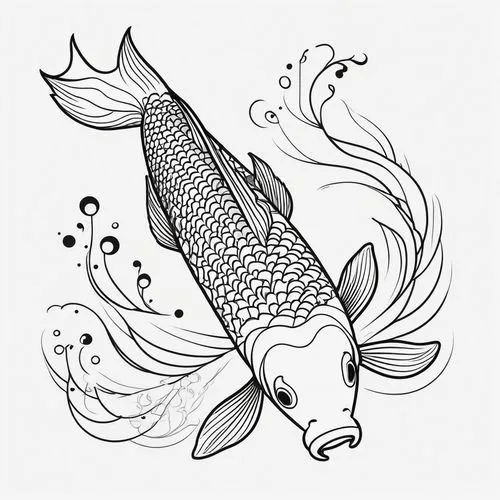 coelacanth,goatfish,mermaid vectors,koi fish,filefish,lanternfish,arowanas,the zodiac sign pisces,coelacanths,hawkfish,arowana,merfolk,pisces,coloring pages,ikan,ammerman,coloring page,kujira,mermaid tail,sea animal,Illustration,Black and White,Black and White 04