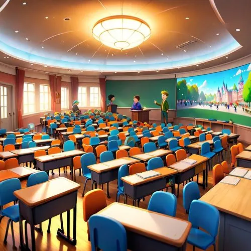 southpark style, kids in school,class,class room,classroom,school design,lecture room,lecture hall,classroom training,background vector,cartoon video game background,elementary school,children's inter