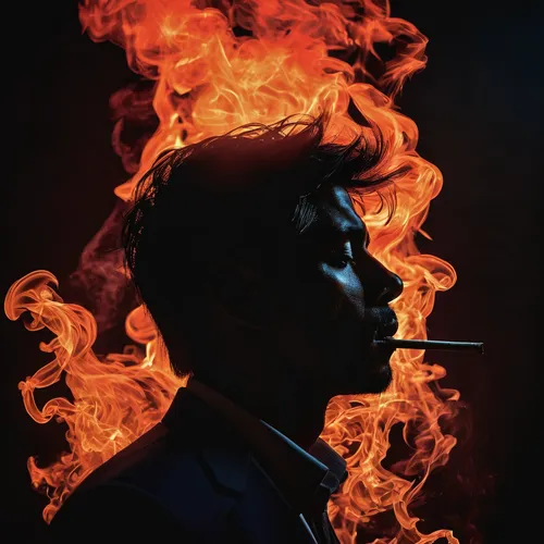 smoking man,fire artist,burning cigarette,smoke art,fire background,fire master,fire devil,magazine cover,smoker,frank sinatra,human torch,daniel craig,fire eater,smoke,black businessman,combustion,matchstick man,smoking,red smoke,hitchcock,Photography,Artistic Photography,Artistic Photography 02