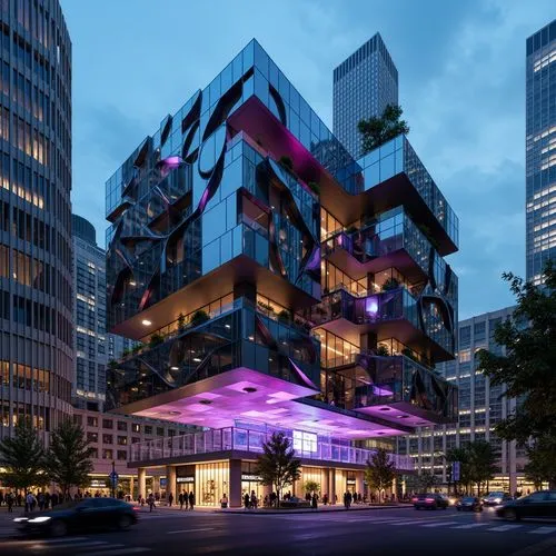 morphosis,mvrdv,sanlitun,ocad,luminato,futuristic architecture,kimmelman,cube stilt houses,julliard,modern architecture,bjarke,cubic house,hongdan center,andaz,glass building,crevier,cube house,tishman,yotel,futuristic art museum