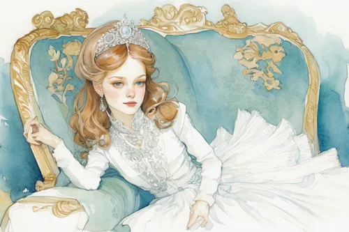 cinderella,the snow queen,white rose snow queen,victorian lady,suit of the snow maiden,bridal,fairy tale character,white swan,white lady,fairy queen,rococo,fashion illustration,princess sofia,debutante,bride,ice queen,bridal clothing,dead bride,bridal dress,mazarine blue,Illustration,Paper based,Paper Based 17