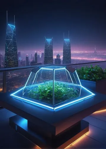 terrarium,futuristic landscape,aquaponics,hydroponics,water cube,cybercity,sky space concept,cyberport,futuristic architecture,arcology,microcosms,solar cell base,hydroponic,sharq,futuristic art museum,cybertown,doha,spacehab,cube background,ecotech,Photography,Documentary Photography,Documentary Photography 34